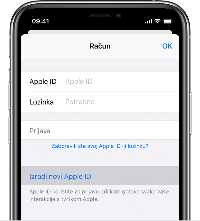 Kako Izraditi Novi Apple Id Apple Podrska