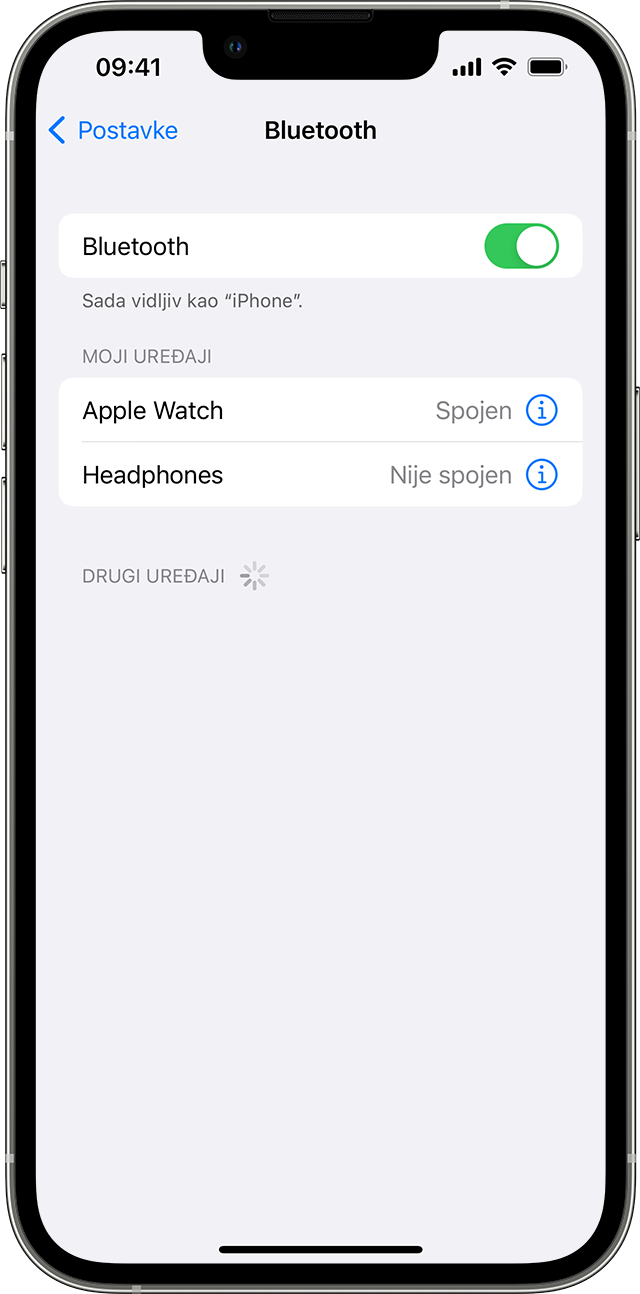 Uparivanje Bluetooth dodatne opreme drugog proizvođača s iPhone ili iPad  uređajem - Apple Podrška (HR)