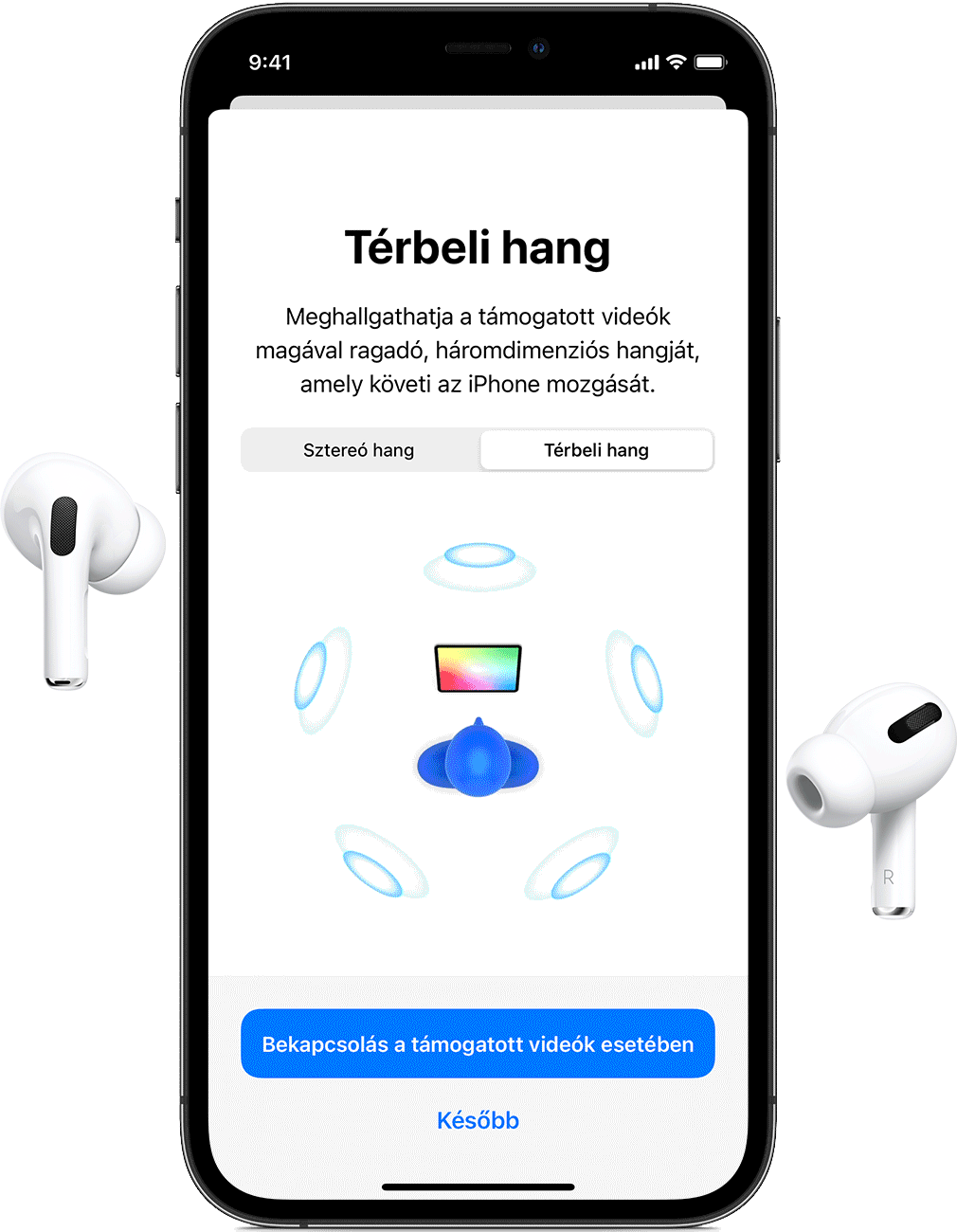 A Térbeli hang iOS-en