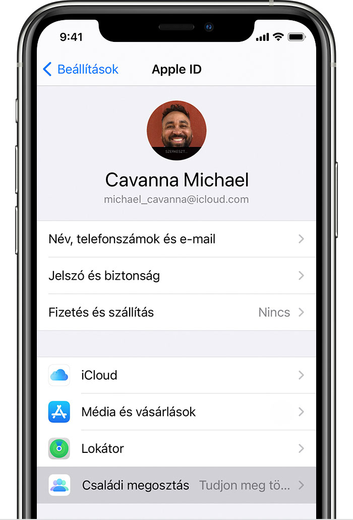A Családi megosztás beállítása - Apple Támogatás (HU)