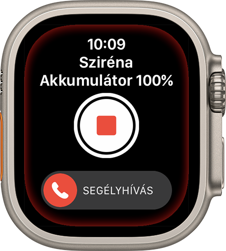 Az Apple Watch Ultra készüléken található Sziréna funkció használata  segítségkéréshez - Apple Támogatás (HU)