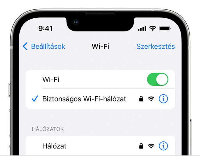 Ha segítségre van szüksége a Wi‑Fi-hálózat jelszavával kapcsolatban - Apple  Támogatás (HU)