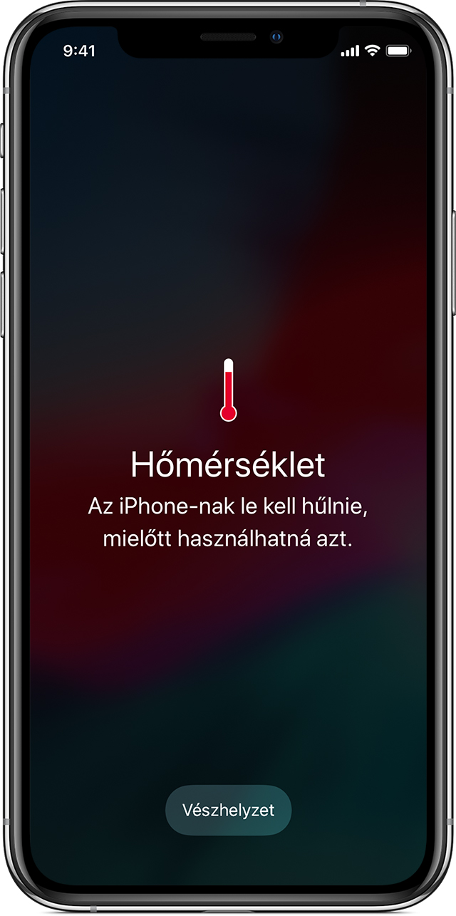 Az iPhone, az iPad és az iPod touch megfelelő működési hőmérsékletének