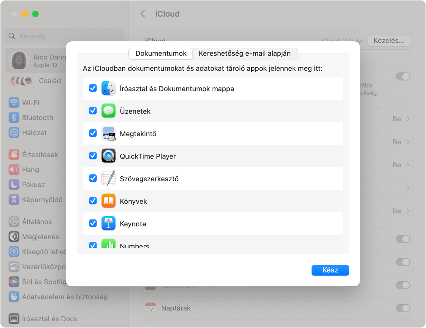 Az Íróasztalon és a Dokumentumok mappában lévő fájlok tárolása az iCloud  Drive-on - Apple Támogatás (HU)
