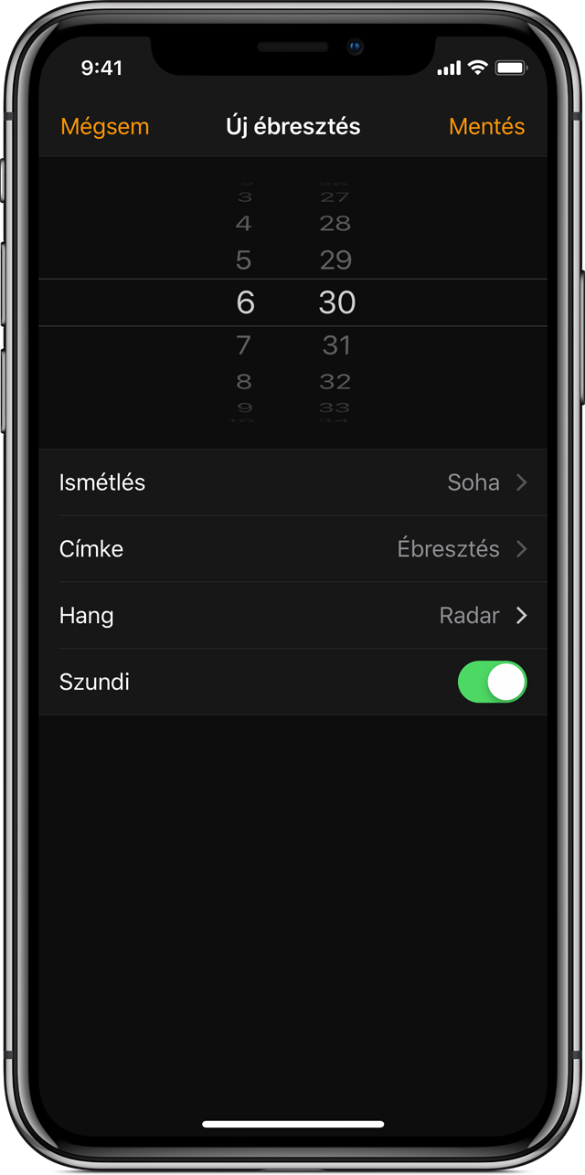 Ébresztések beállítása és kezelése iPhone készüléken Apple Támogatás