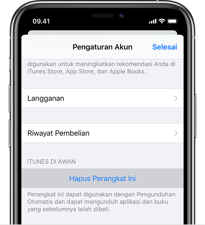 Melihat Dan Menghapus Perangkat Terkait Untuk Pembelian Apple Support