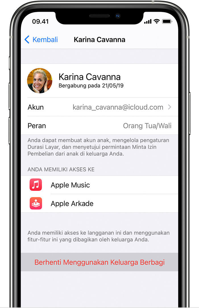 Keluar dari Keluarga Berbagi - Apple Support (ID)