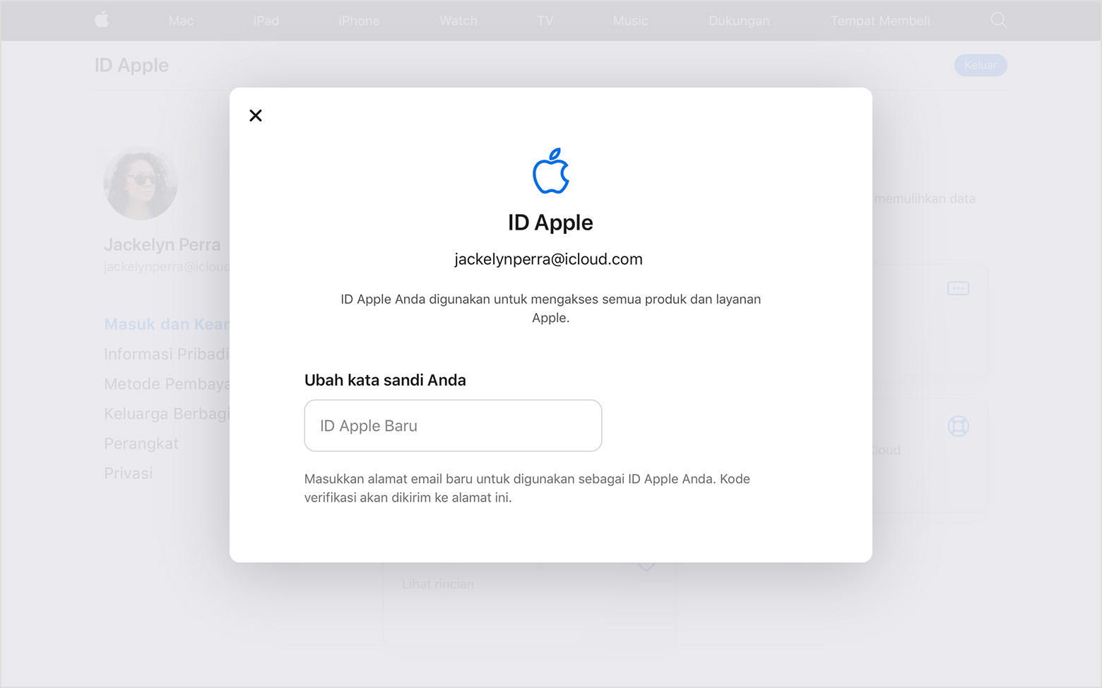 cara login apple id