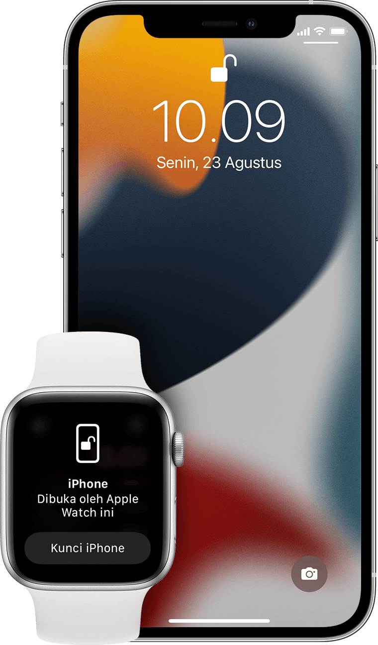 Membuka iPhone dengan Apple Watch saat mengenakan masker wajah atau