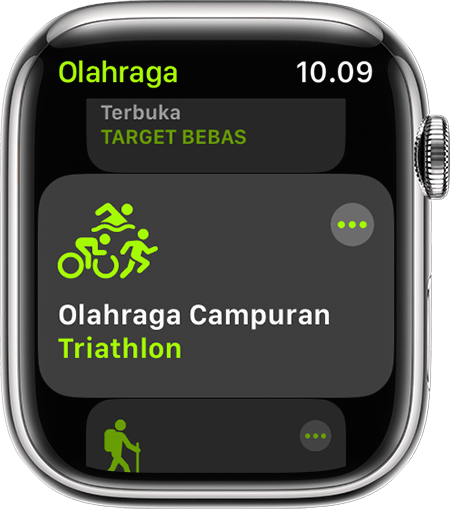 Pilihan Olahraga Campuran di app Olahraga di Apple Watch.