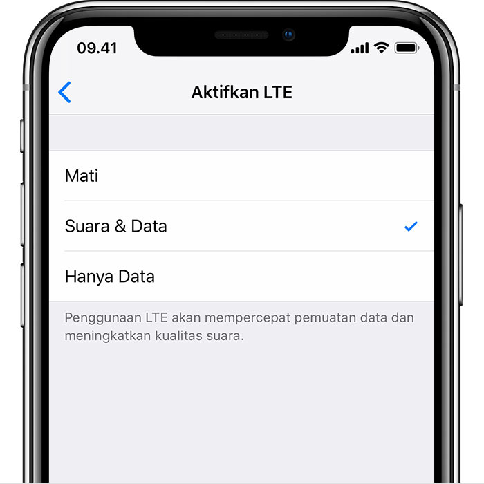 Mengenai Pilihan Lte Di Iphone Apple Support