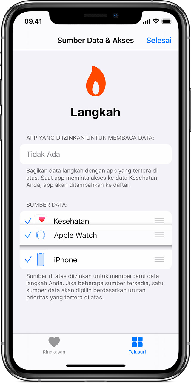 Mengelola Data Kesehatan Di Iphone Ipod Touch Atau Apple Watch Anda Apple Support