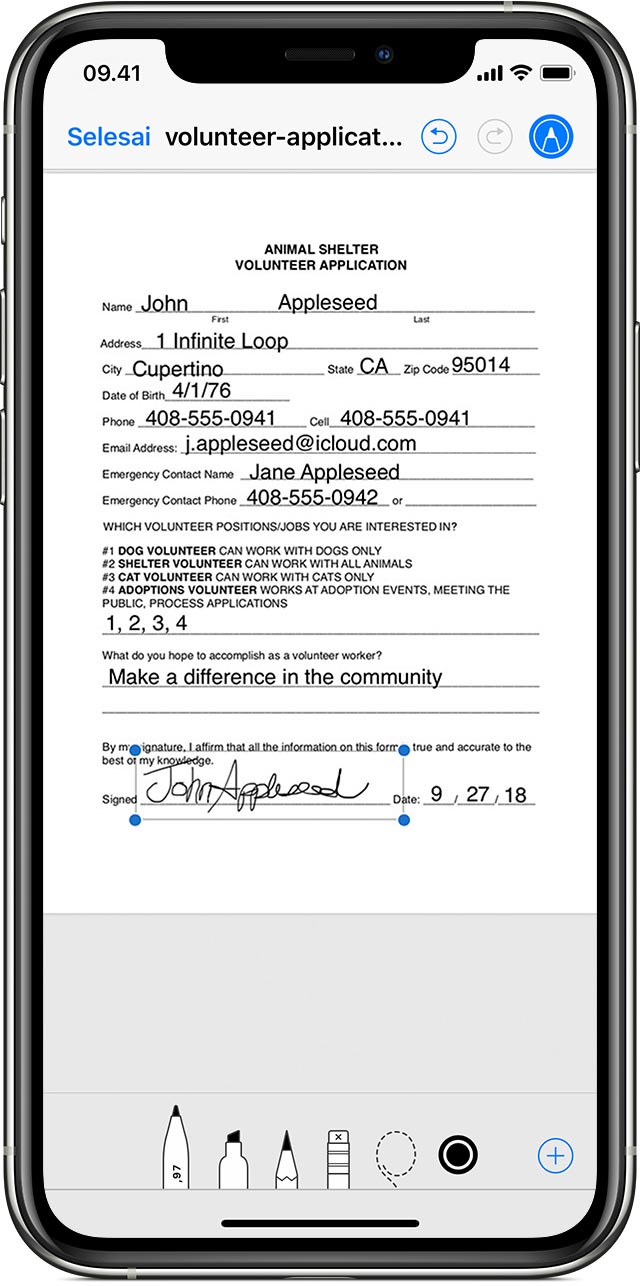 Cara Scan Tanda Tangan Di Iphone Lakaran