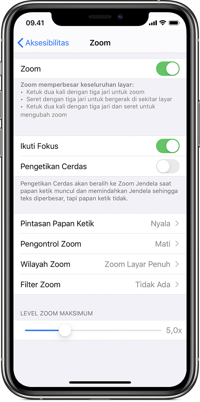 Jika Tampilan Ikon Layar Utama Diperbesar Di Iphone Ipad Atau Ipod Touch Apple Support Id