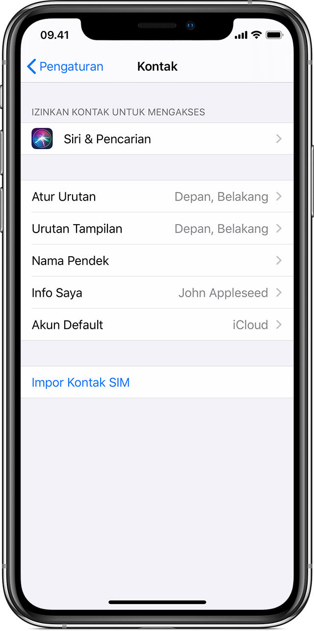 Mengelola Dan Menghapus Kontak Di Iphone Ipad Atau Ipod Touch Apple Support