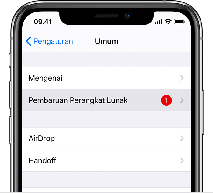 cara update iphone dengan nirkabel