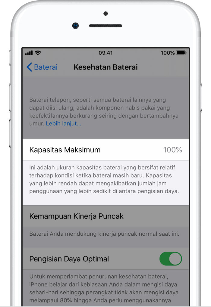 Baterai dan Kinerja iPhone - Apple Support (ID)