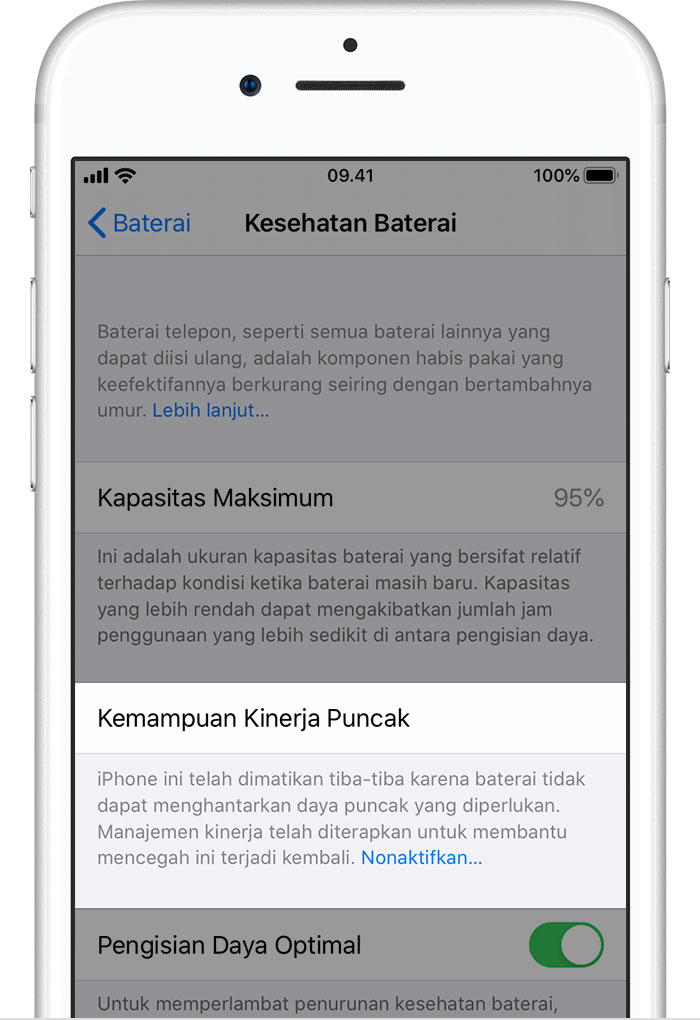 Baterai Dan Kinerja Iphone - Apple Support (Id)