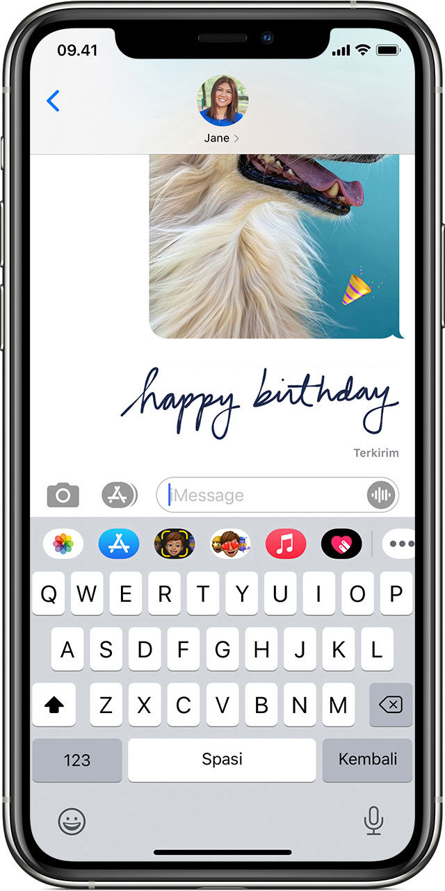 Menggunakan efek pesan dengan iMessage di iPhone, iPad, dan iPod touch