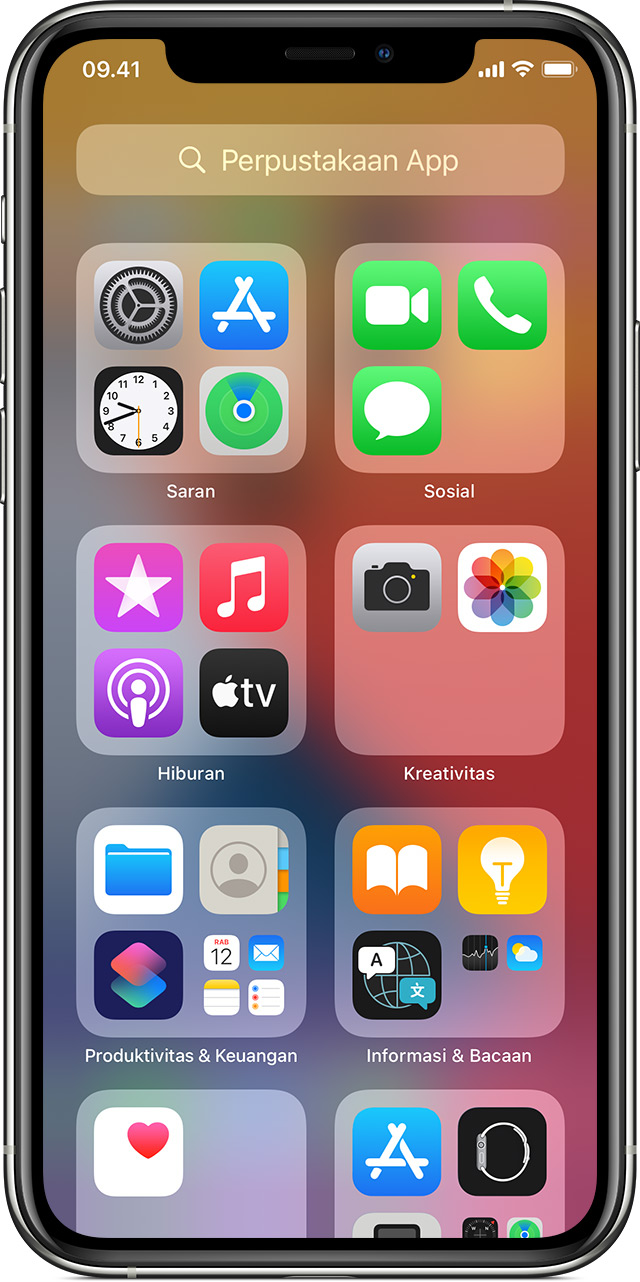 Mengelola Layar Utama Dan Perpustakaan App Di Iphone Apple Support
