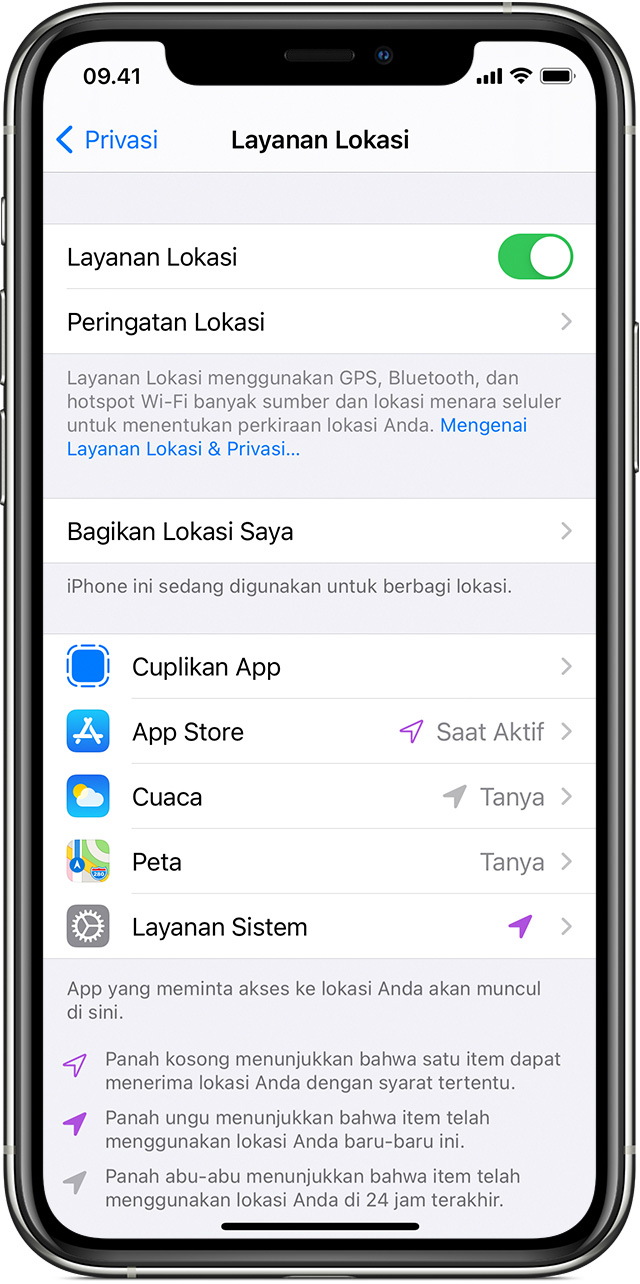 Menyalakan Atau Mematikan Layanan Lokasi Dan Gps Di Iphone Ipad Atau Ipod Touch Apple Support