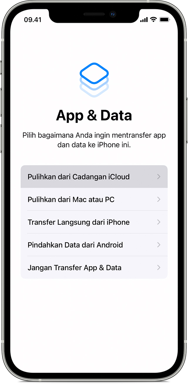 Menggunakan Icloud Untuk Mentransfer Data Dari Perangkat Ios Lama Ke Iphone Ipad Atau Ipod Touch Baru Apple Support