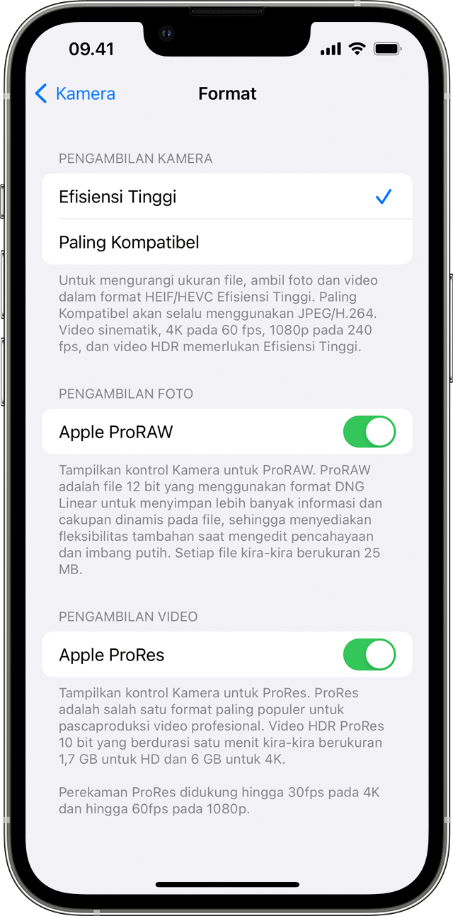 Mengenai Apple Prores Di Iphone 13 Pro Apple Support Id