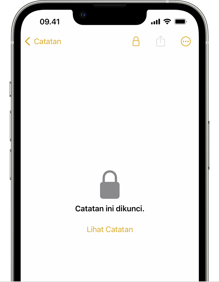Cara mengunci atau membuka kunci catatan di iPhone atau iPad - Apple Support (ID)
