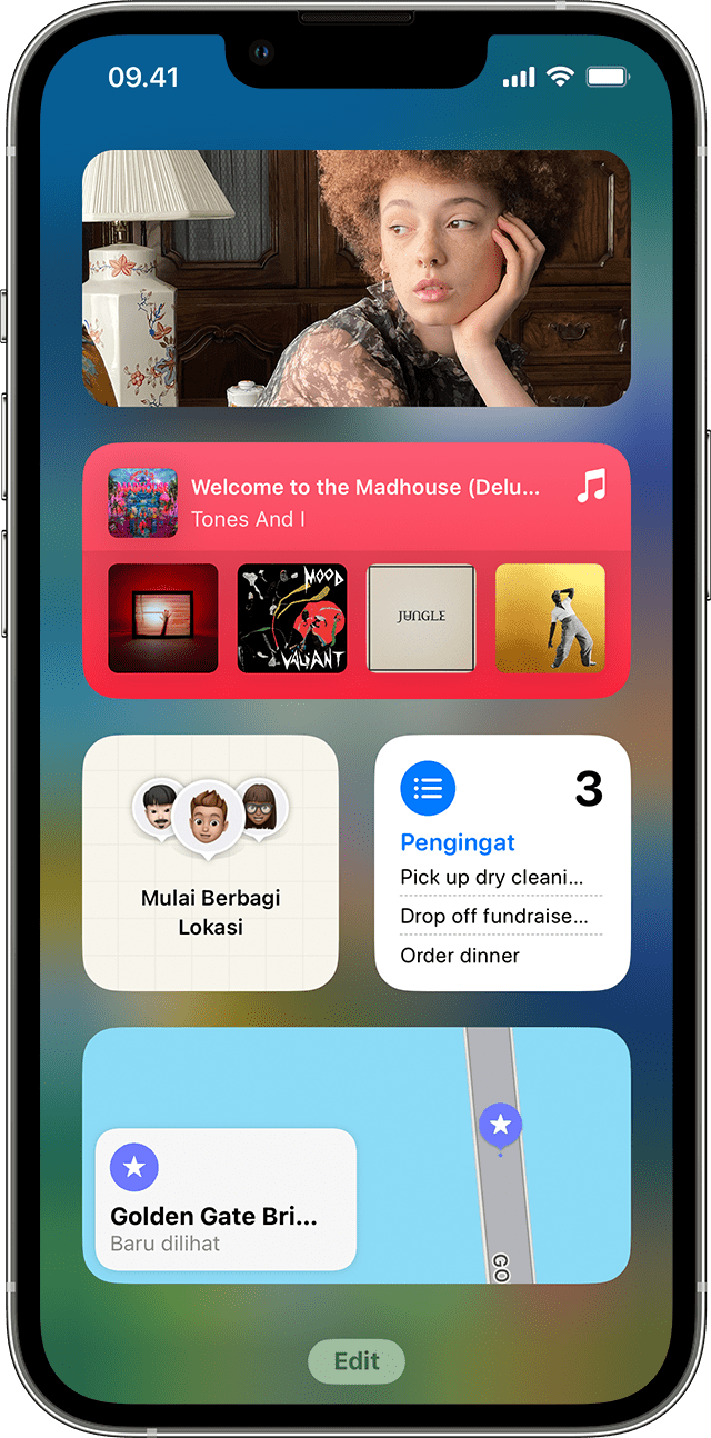 Cara menambah dan mengedit widget di iPhone Apple Support (ID)