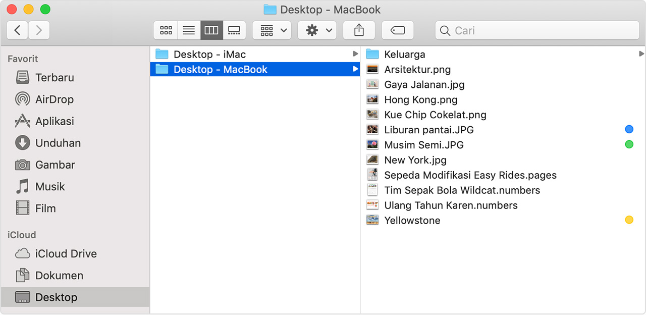 desktop icloud