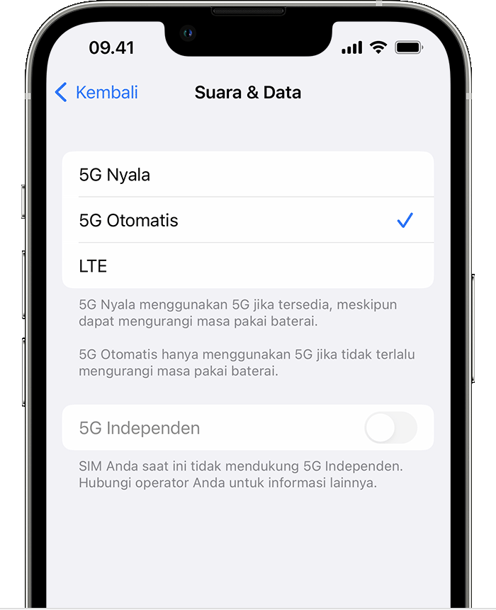 Menggunakan 5G dengan iPhone - Apple Support (ID)