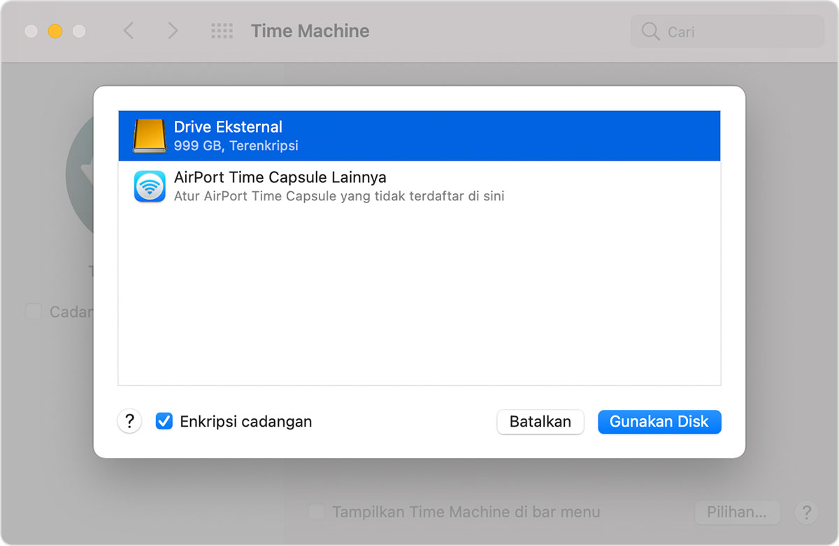 time machine on mac not working