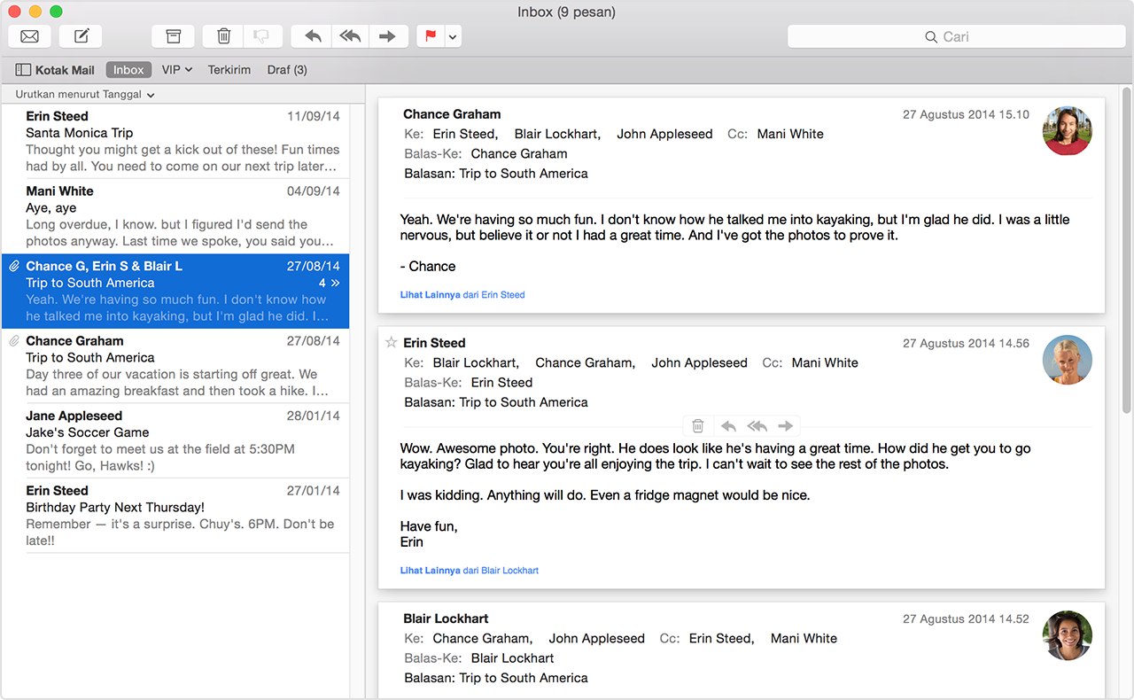 Menggunakan Mail di Mac - Apple Support