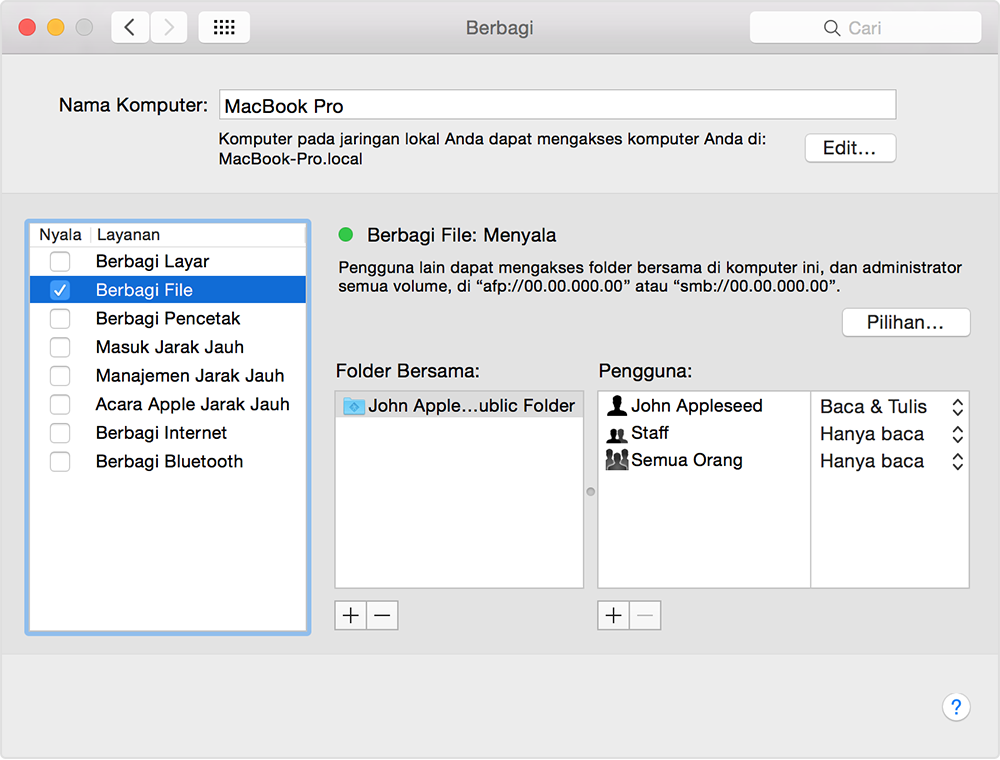 Cara Tersambung Dengan Berbagi File Di Mac Apple Support