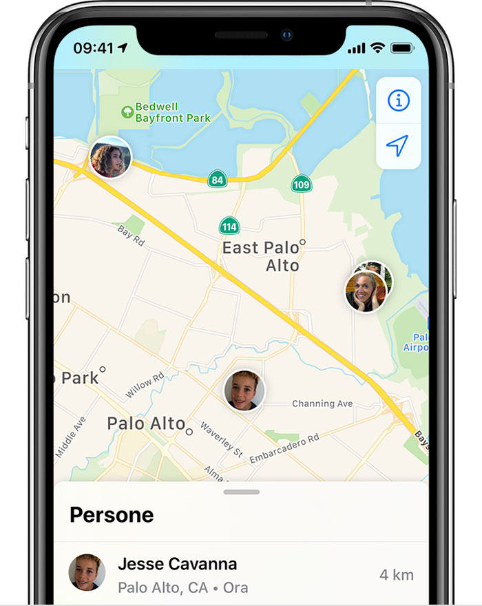 Trovare gli amici e condividere la posizione con l'app Dov'è - Supporto  Apple (IT)