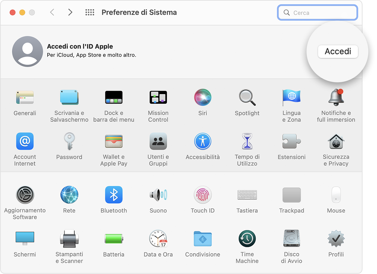 Come accedere a un Mac con l'ID Apple.