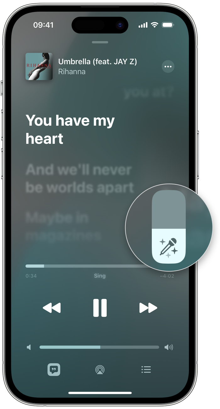 Visualizzare i testi sincronizzati con i brani in Apple Music su iPhone o  iPad - Supporto Apple (IT)