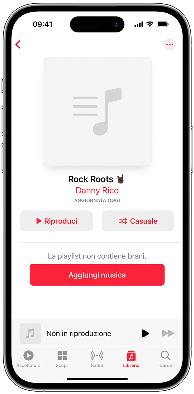 Come creare una playlist nell'app Apple Music - Supporto Apple (IT)