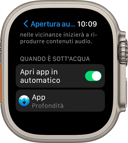 Usare l'app Profondità su Apple Watch Ultra - Supporto Apple (IT)