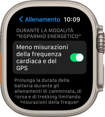 Usare la modalità Risparmio energetico sull'Apple Watch - Supporto Apple  (IT)