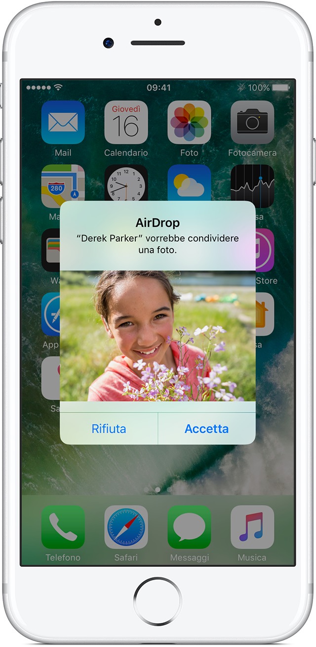 ios10 iphone7 airdrop accept prompt