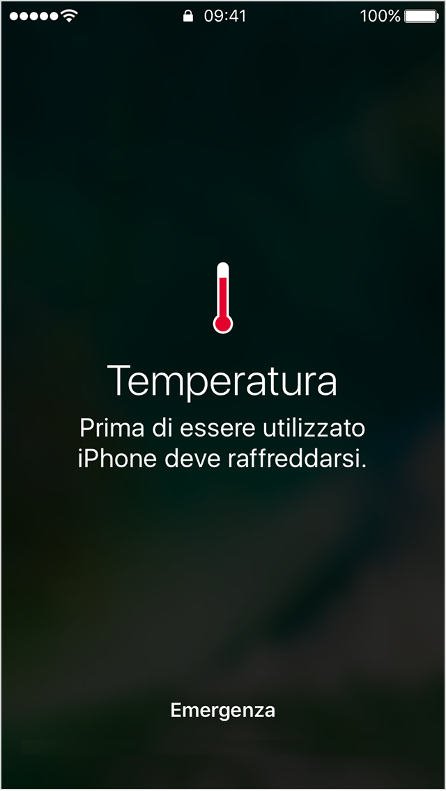 SOLVED] iPhone 7 non si accende, messaggio temperatura elevata. aiutooooo