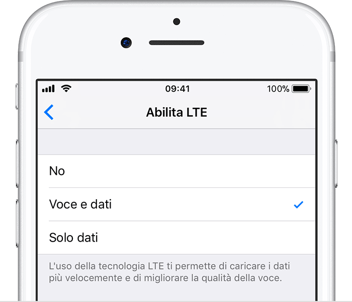 Attivare o disattivare i dati cellulare