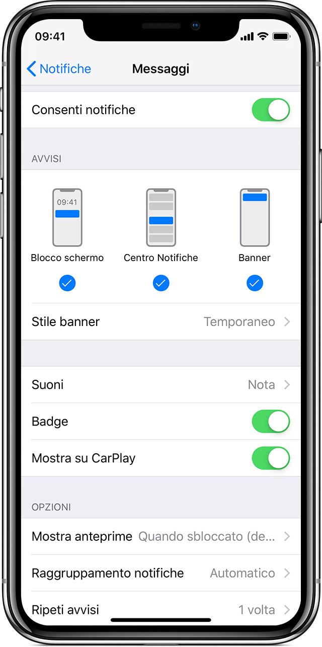 Come usare le notifiche sul tuo iPhone, iPad o iPod touch Supporto Apple