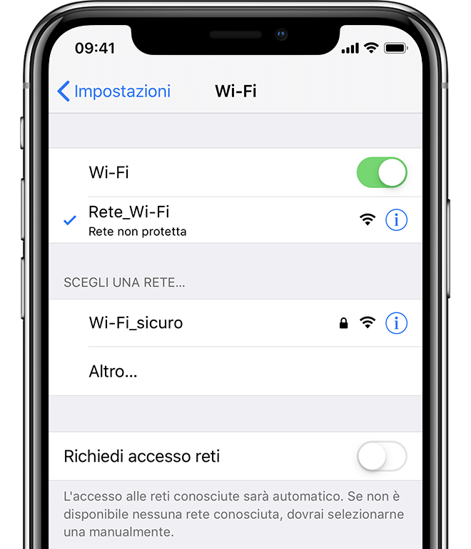 Come trovare password WiFi iPhone