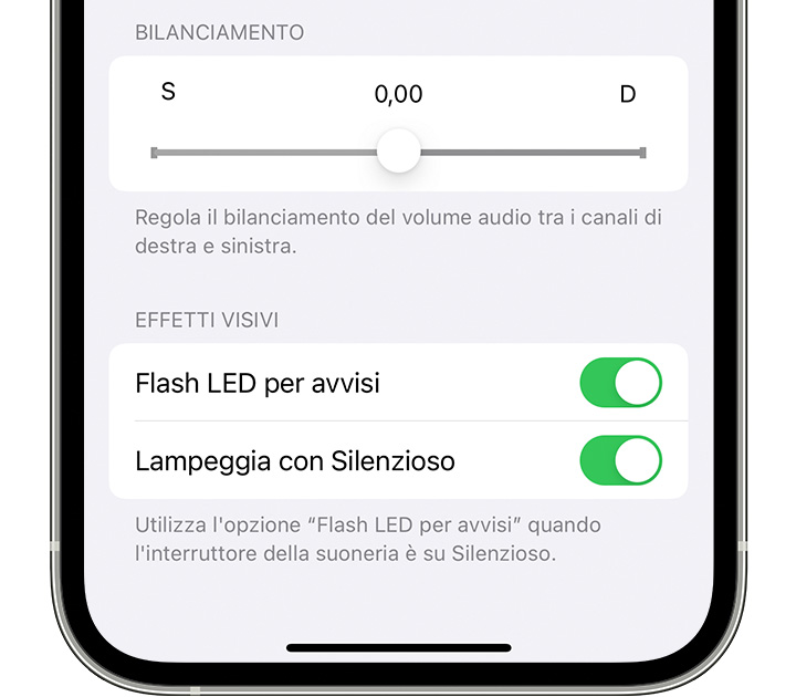 Attivare gli avvisi flash LED su iPhone o iPad - Supporto Apple (IT)