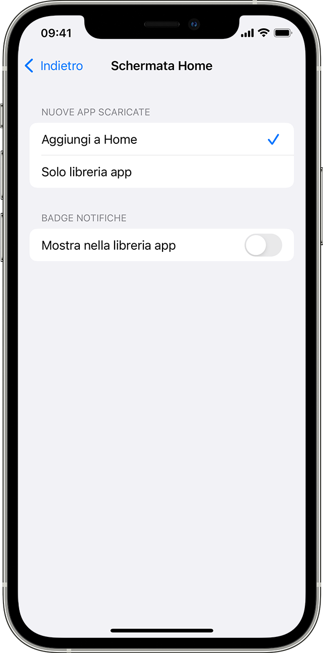 Organizzare la schermata Home e la Libreria app su iPhone - Supporto Apple  (IT)