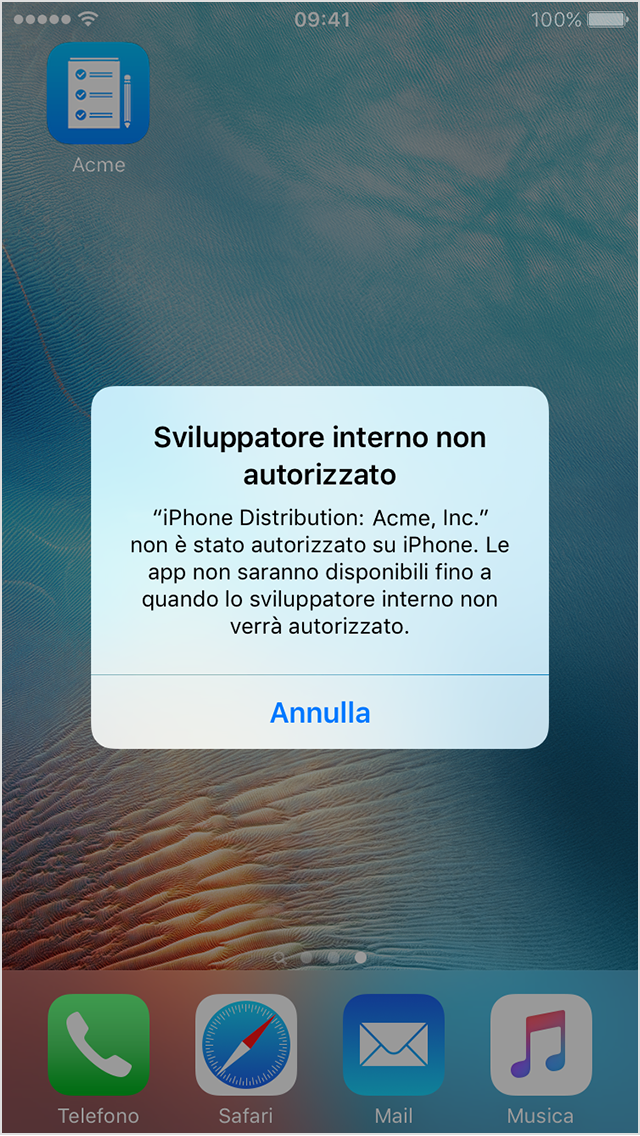 Installazione di app aziendali personalizzate in iOS - Supporto Apple (IT)