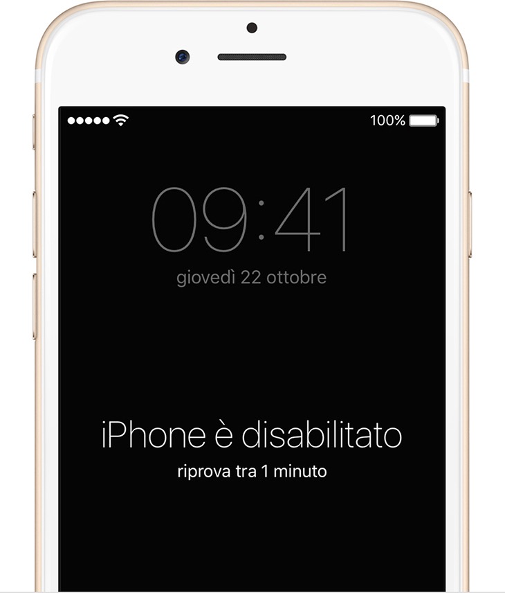 Se hai dimenticato il codice per l'iPhone, l'iPad o l'iPod touch oppure