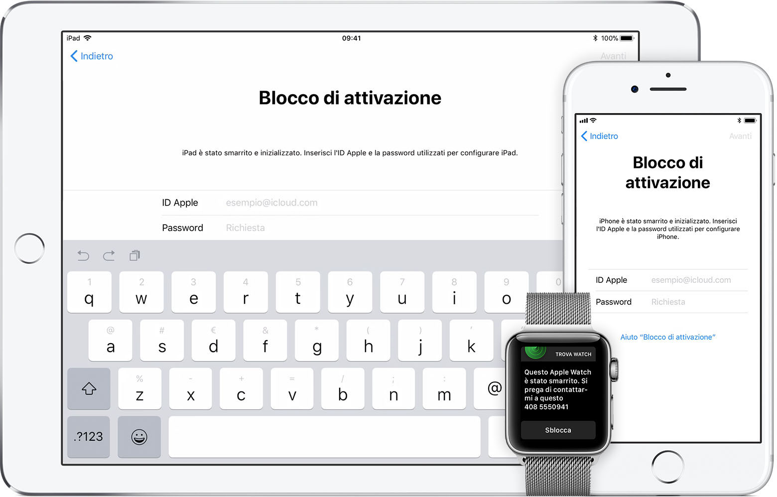 Se la funzione Trova il mio iPhone non è abilitata sul dispositivo smarrito